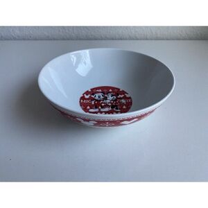 Disney 9” Large Serving Bowl Mickey & Minnie Mouse Christmas Popcorn Pasta Salad